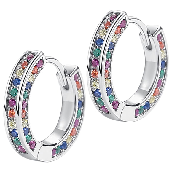 FESTFENDS 1Par Pendientes De Con De Rhinestones Multicolor Para Estilo Único Y Sofisticado