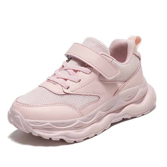 Huowey Children's Fashion Mesh Lace Up Sneakers Color Matching Casual Comfortable Running Shoes