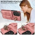 thumbnail image 3 of Case for Samsung Galaxy A52s 5G, PU Leather 3 Card Slots with Finger Ring Holder Shockproof Phone Case, 3 of 15