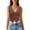 Brown, variant on Womens Camisole Lace Trimmed Slim Fit Button Front Tank Top Back Detail Solid Color Black L
