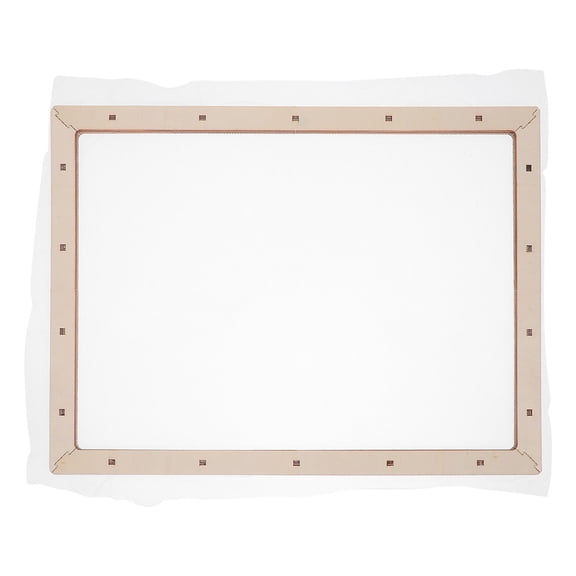 WEAVILUX Papermaking Deckle Mold Screen with Wooden Frame, Colorful Mesh for Handmade Paper Crafts and Art Projects