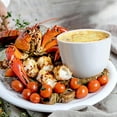 thumbnail image 6 of 4 Pieces Large Butter Warmers with 20 Tealight Candles, Ceramic Set for Chocolate, Cheese & Seafood, Dishwasher & Microwave Safe, 6 of 8