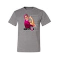 thumbnail image 2 of Wild Bobby, Breast Cancer Survivor Distressed American Flag, Breast Cancer Awareness, Men's Graphic Tees, Heather Grey, Medium, 2 of 3