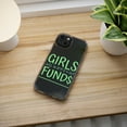 thumbnail image 5 of DistinctInk Clear Case for Apple iPhone 14 PRO (6.1" Screen) - Girls Just Wanna Have Fund $, 5 of 9