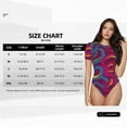 thumbnail image 5 of Kdxio Colorful Snake for Women's Short-Sleeved Onesie Stylish Round Neck Pajamas Bodysuit Jumpsuit Nightwear-Large, 5 of 7