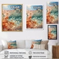 thumbnail image 4 of Designart "Sunlit Coastline Beach Photo XI" Nautical & Beach Floater Framed Canvas Art Print, 4 of 7