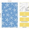 thumbnail image 6 of Starfish Scallop Ocean Theme Summer Kitchen Towels Dish Towels, 18x26 Inch Seasonal Decoration Hand Towels Set of 4, 6 of 6