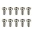 thumbnail image 2 of 20 Tornillos de Cabeza de Botón Hexagonal de Aleación de Titanio GR1 shamjiam  Pernos de cabeza de botón de enchufe, 2 of 8