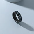 thumbnail image 2 of 8mm Spinner Black/Blue/Silver Carbon Fiber Ring Black Spinner Anxiety Fidget Carbon Fiber Ring Wedding Band Stainless Steel Polished Finish Comfort Fit, 2 of 5