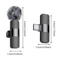 thumbnail image 3 of 2Pcs Wireless Microphone for and Android Phone, Lapel Mic Plug and Play Wireless Mic Noise Reduction Mini Microphone for Video Recording Interview Podcast, 3 of 9
