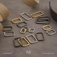 thumbnail image 4 of CRAFTME STUDIO 5/8 Inch Metal Rectangle Buckle Rings for 5/8, 3/4 and 1 Inch Straps, Heavy Duty Bag, Belt Loop and Purse Hardware, 20 PCS (Gold), 4 of 9