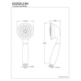 thumbnail image 2 of Kingston Brass Vilbosch 5 Setting Hand Shower, 2 of 2