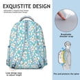 thumbnail image 3 of Small Floral Print School Backpack Comfortable and Wear-Resistant Students’s Backpack with Bright Bloom and Blossom Design, 3 of 6