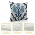 thumbnail image 4 of PIKWEEK  Ikat Pillow Blue Ikat Pillow Covers Blue Throw Pillows Blue Cushion Pillows in Navy Cream White Pillowcase, 4 of 5