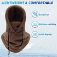 thumbnail image 3 of Baellert Ski Hood Face Guard Winter Balaclava with Adjustable Drawstring Cold Weather Windproof Warm Hood Cover Hat Scarf, 3 of 7