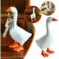 thumbnail image 5 of Minibee Desk Goose Ornament, 6.5" Funny Desktop Goose Key Holder, Resin Duck Statue Figurine for Home Office Decor, 5 of 7