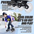 thumbnail image 3 of Patines en línea Nattork ajustables para niños pequeños, tallas 10J-12J, 3 of 6