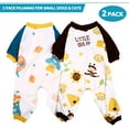 thumbnail image 2 of 2 Pack Pajamas for Small Dogs, Puppies, Cats Comfortable Soft Cotton Outfit, 2 of 7
