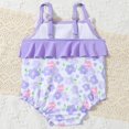 thumbnail image 4 of Cathalem Infant Swimsuit Girl Girls One Pieces Swimsuit Cute Swimwear Bathing Suits (Purple,6-12 Months), 4 of 9