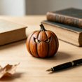 thumbnail image 5 of Artisan Pumpkin Tabletop Decor, Kiln-Fired Handcrafted Figurine for Fall and Halloween Display, 5 of 6