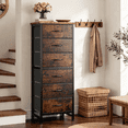 thumbnail image 6 of CONCETTA Tall Storage Dresser with 6 Fabric Drawers, Metal Frame with Cross Support Rods, Anti-Tip, Wood Top for Bedrooms, Offices and Compact Spaces, Rust, 6 of 7