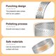 thumbnail image 5 of 5 Pcs Circular Porous Tart Ring Bottom Tower Pie Cake Mould Heat-Resistant Perforated Cake Mousse Ring, 8cm, 5 of 5