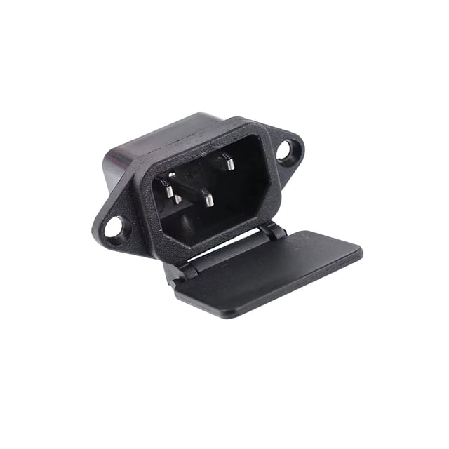 Enchufes de entrada Macho IEC 320 C14 con Tapa, 3 Pines, 5 Piezas