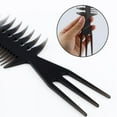 thumbnail image 6 of Retro Men's Oil Head Comb Double Sided Haircut Shape Texture Combs Detangling Hairstyle Styling Tool for Men, 6 of 15