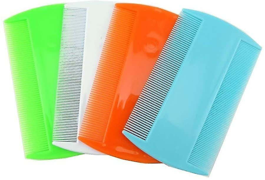 4 Pack Flea Lice Combs Grooming Fine Tooth Hair Dandruff Combs Double
