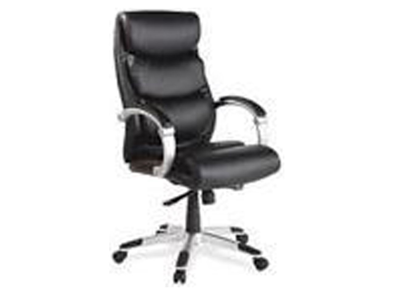 Lorell Exec High-Back Chair Leather Flex Arms 27"x30"x46-1/2" BK 60620 - image 2 of 19
