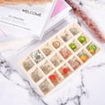 thumbnail image 4 of Bandeja de joyería de terciopelo, juego de 4 organizadores de joyas, cajón de almacenamiento de joyas, cajón separador apilable, bandejas organizadoras para pendientes, collares (Beige), 4 of 5