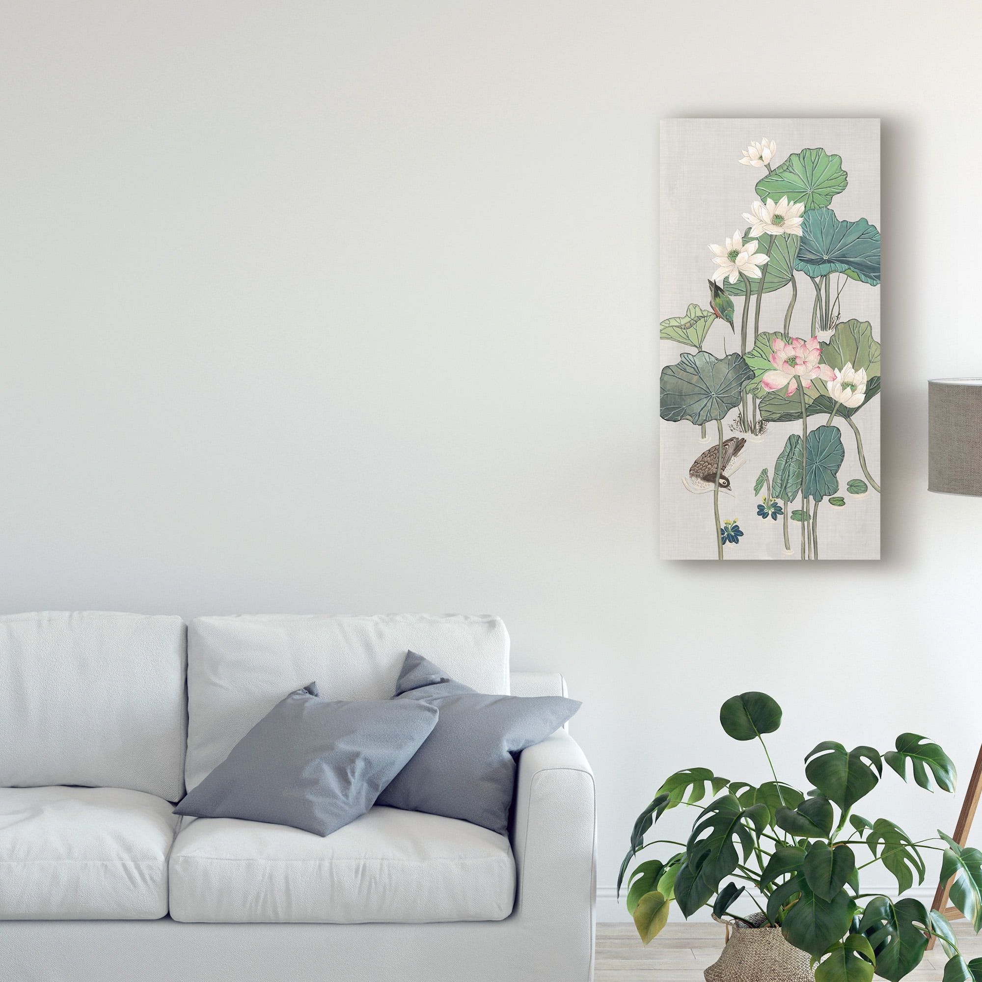 Trademark Fine Art 'Lotus Pond II' Canvas Art by Melissa Wang