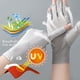 thumbnail image 4 of Guantes de protección solar para manicura, a prueba de rayos UV, con medio dedo abierto, finos, antideslizantes, para exteriores, para mujer, de primavera y verano, 4 of 5