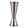 thumbnail image 2 of Stainless Steel Measuring Cup Double-head Curled Edge Cocktail Shaker with Scale, 2 of 9