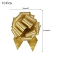 thumbnail image 2 of 10pcs 8 Inch Large Pull Bow Metallic Gold Gift Wrapping Bows with Gold Edge, 2 of 6