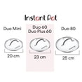 thumbnail image 2 of Tapa de vidrio templado para Instant Pot, transparente de 7.6 pulgadas, Mini 3 Quartos Instant Pot Duo 30, 2 of 3