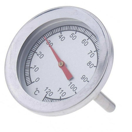 

Stainless Steel Bbq Charcoal Barbecue Wood Smoke Thermometer 0-120 ℃