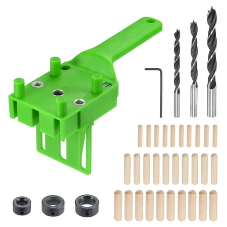 

Uxcell Green Handheld Wood Doweling Jig Set 6mm 8mm 10mm 38in1 Set