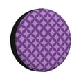 thumbnail image 1 of XMXY Purple Rhombus Spare Tire Cover，Universal Waterproof Cover for Jeep RV Tire Wheel Protection 17 inch, 1 of 8