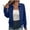 Blue, variant on Womens Bomber Jacket Casual Lightweight Winter Jacket Lapel Zip Up Fall Jackets with Pockets