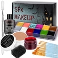 thumbnail image 1 of Kit de maquillaje Wismee SFX Professional Face Body Paint Halloween, 1 of 7