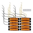 thumbnail image 1 of Unique Bargains Luz de marcador lateral delantera trasera 6 LED para remolque, camión, caravana, caravana, furgoneta, camión, tractor, ámbar (juego de 10), 1 of 1