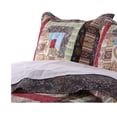 thumbnail image 4 of Saltoro Sherpi Thames 26 x 20 Cotton Standard Pillow Sham with Log Cabin Print, Multicolor, 4 of 4