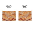 thumbnail image 5 of Handheld Flag Double-Sided Hand Waving Flag 8.2×5.5in Used For Team Activities Or Decoration In Decorative Places Orangered Marble_4 Ten Piece, 5 of 8