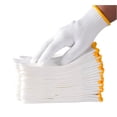 thumbnail image 1 of Guantes de trabajo PLWJK, unisex, tejidos de algodón y poliéster blancos, 1 of 6