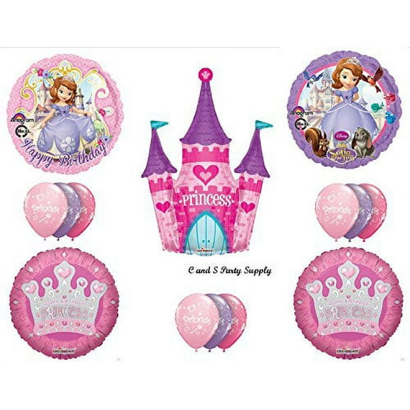 SOFIA First & CASTLE HAPPY BIRTHDAY PARTY Balloons Decorations Supplies Disney