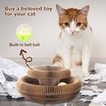 thumbnail image 4 of Kitty Curlz Cat Scratching Board, Magic Organ Cat Toy, Nteractive Scratch Pad, Indoor Foldable Recyclable Accordion Cardboard Kitten Toy with Ball, Scratch-Resistant and Abrasion-Resistant, Foldable, 4 of 10