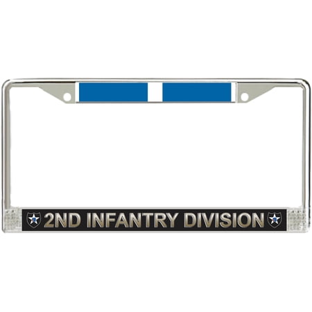 2nd Infantry Division Korea Veteran Service Ribbon License Plate Frame