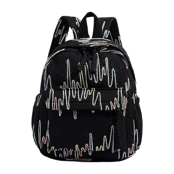 Mochila para niños con correa acolchada, gran capacidad, para primaria, para hombres, mujeres y adolescentes Negro