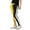 Yellow/White/Black, variant on Ma Croix Men's Hip Hop Three-Tone Stretch Skinny Track Pants